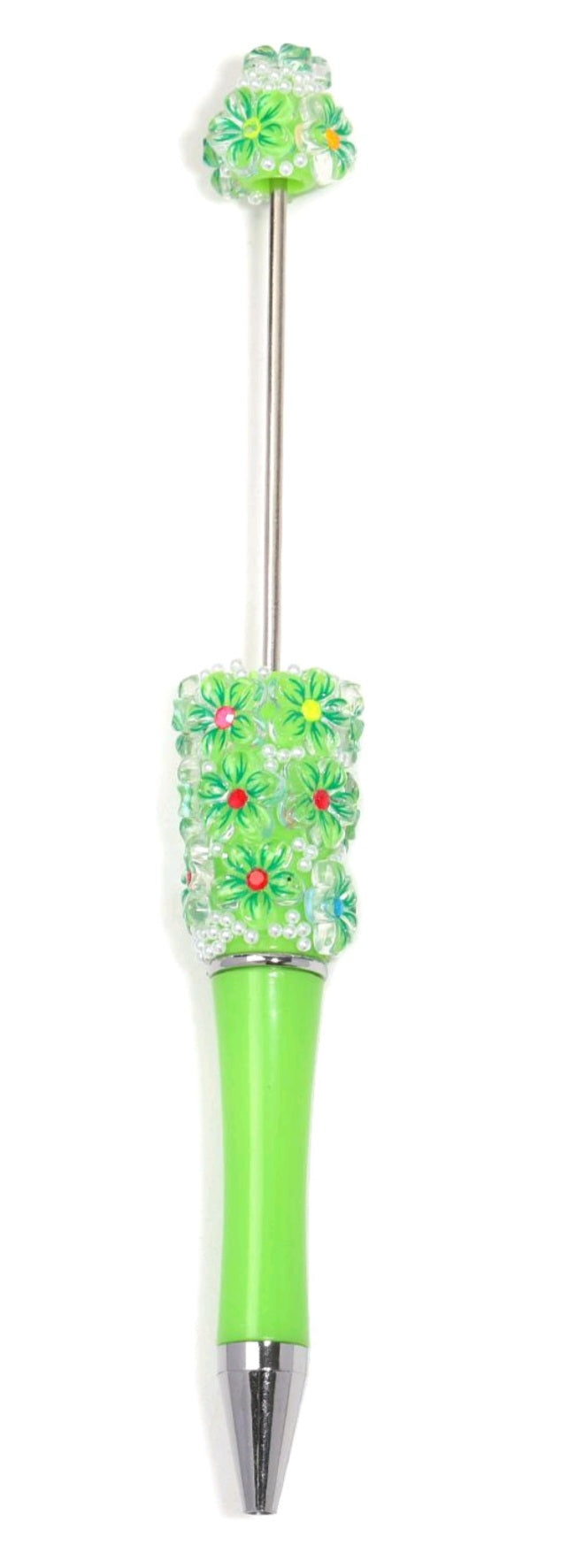 Flower beadable pen