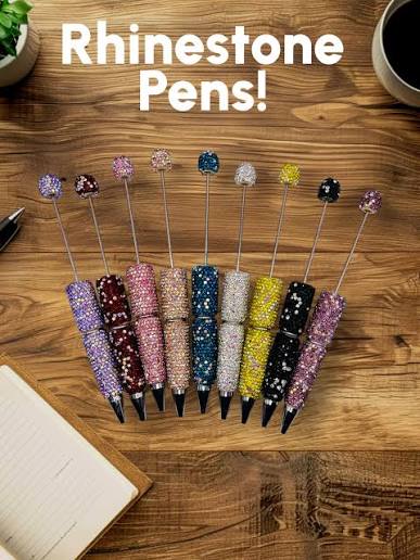 RANDOM COLOR RHINESTONE BEADABLE PENS
