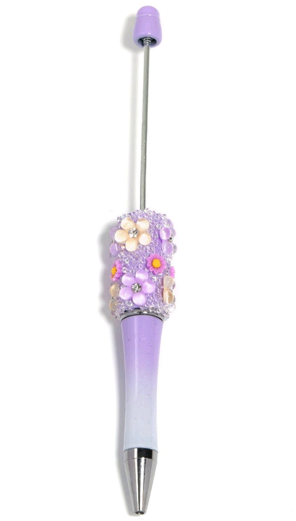 Flower beadable pen